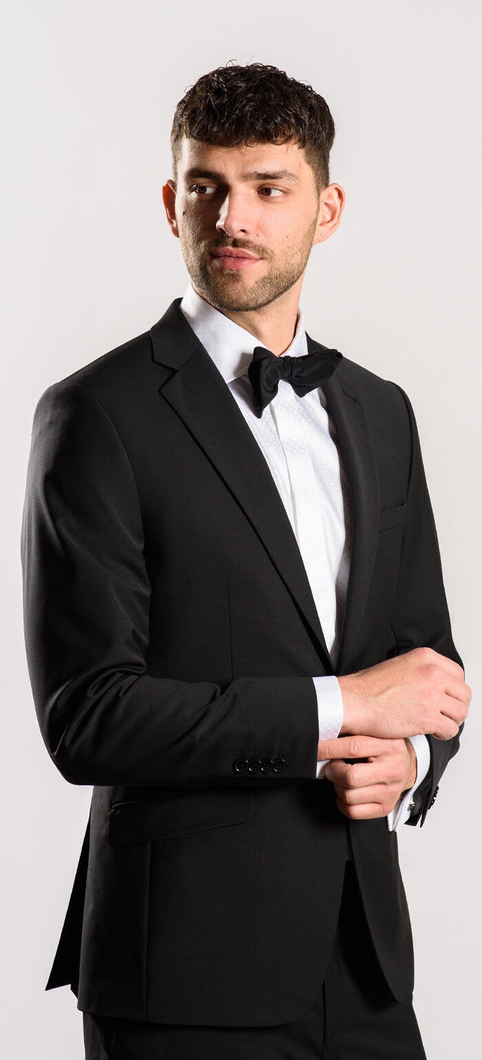 Black Slim Fit Suit XL