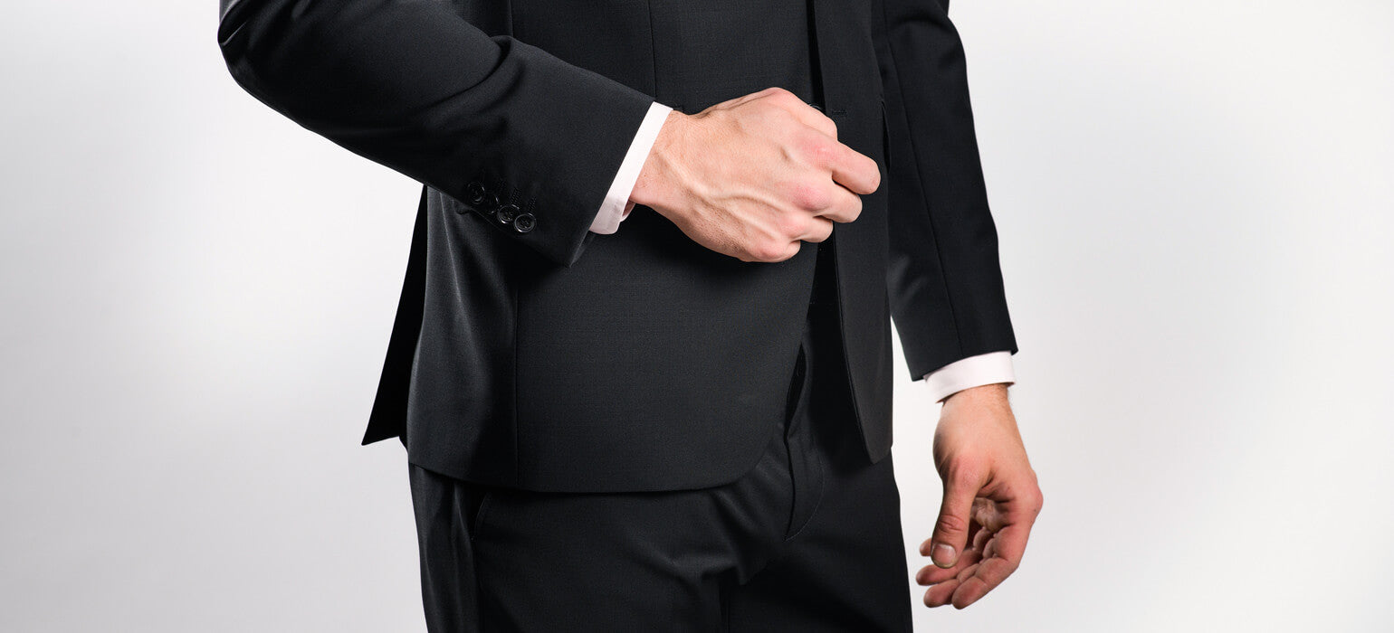 Black Slim Fit Suit XL