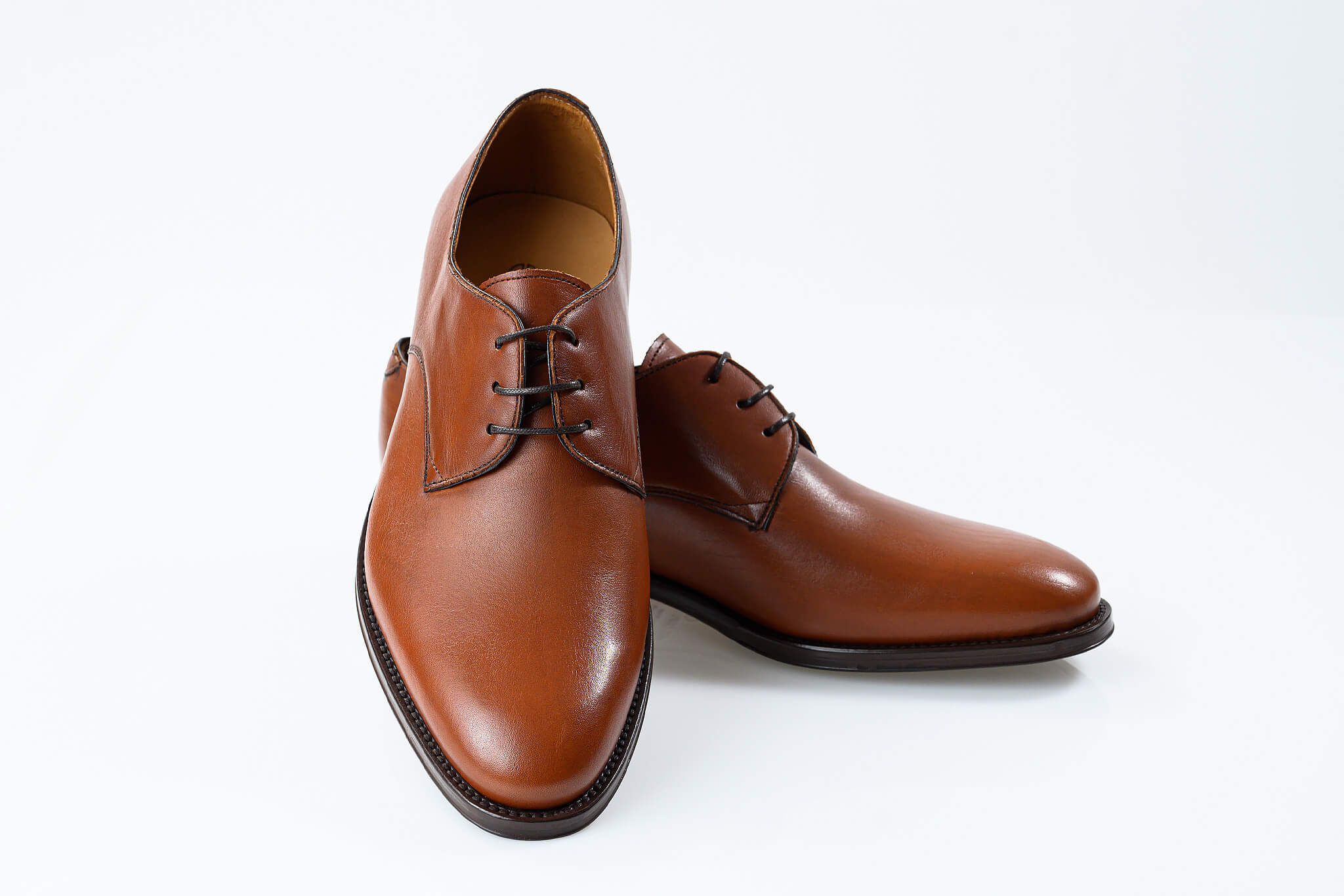 Brown leather shoes