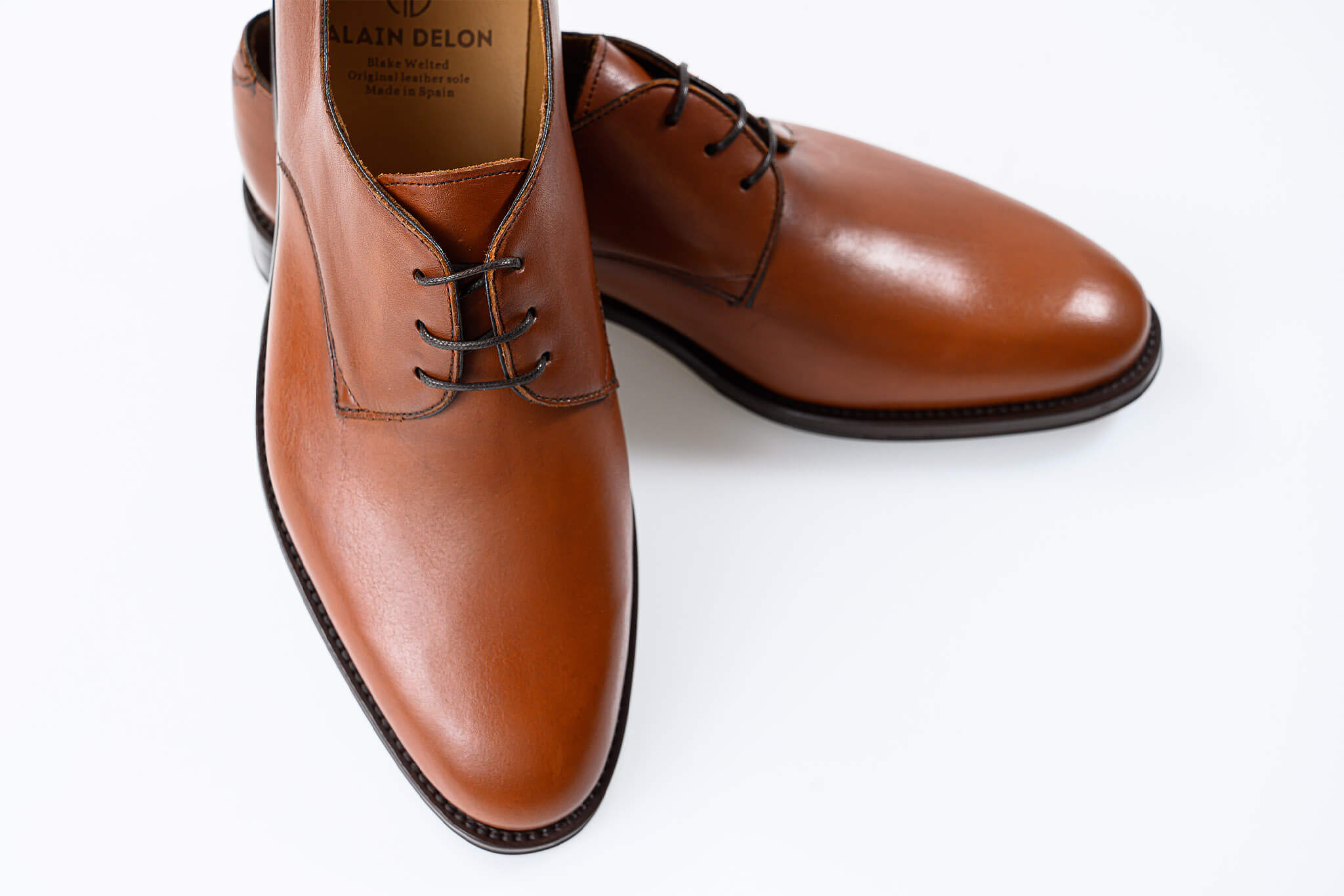 Brown leather shoes
