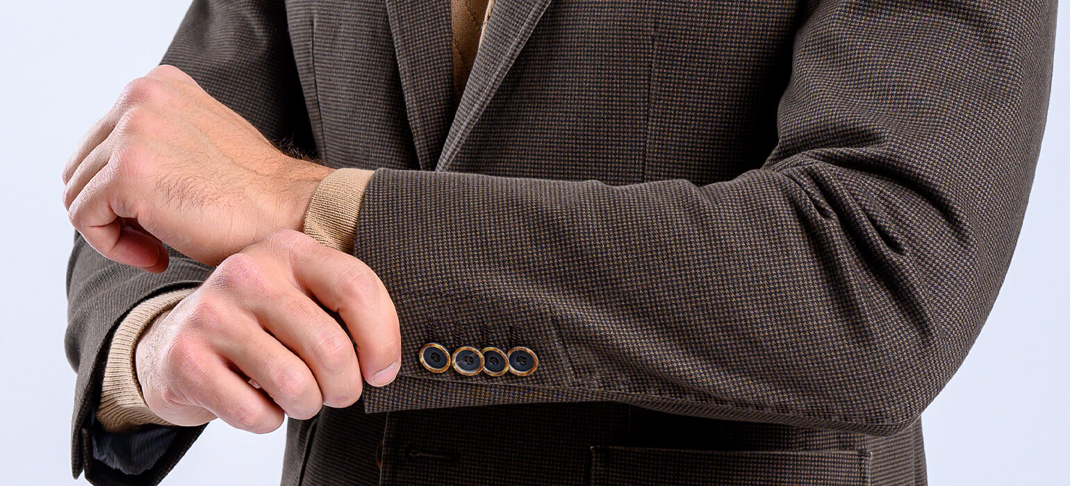 Brown peacoat jacket