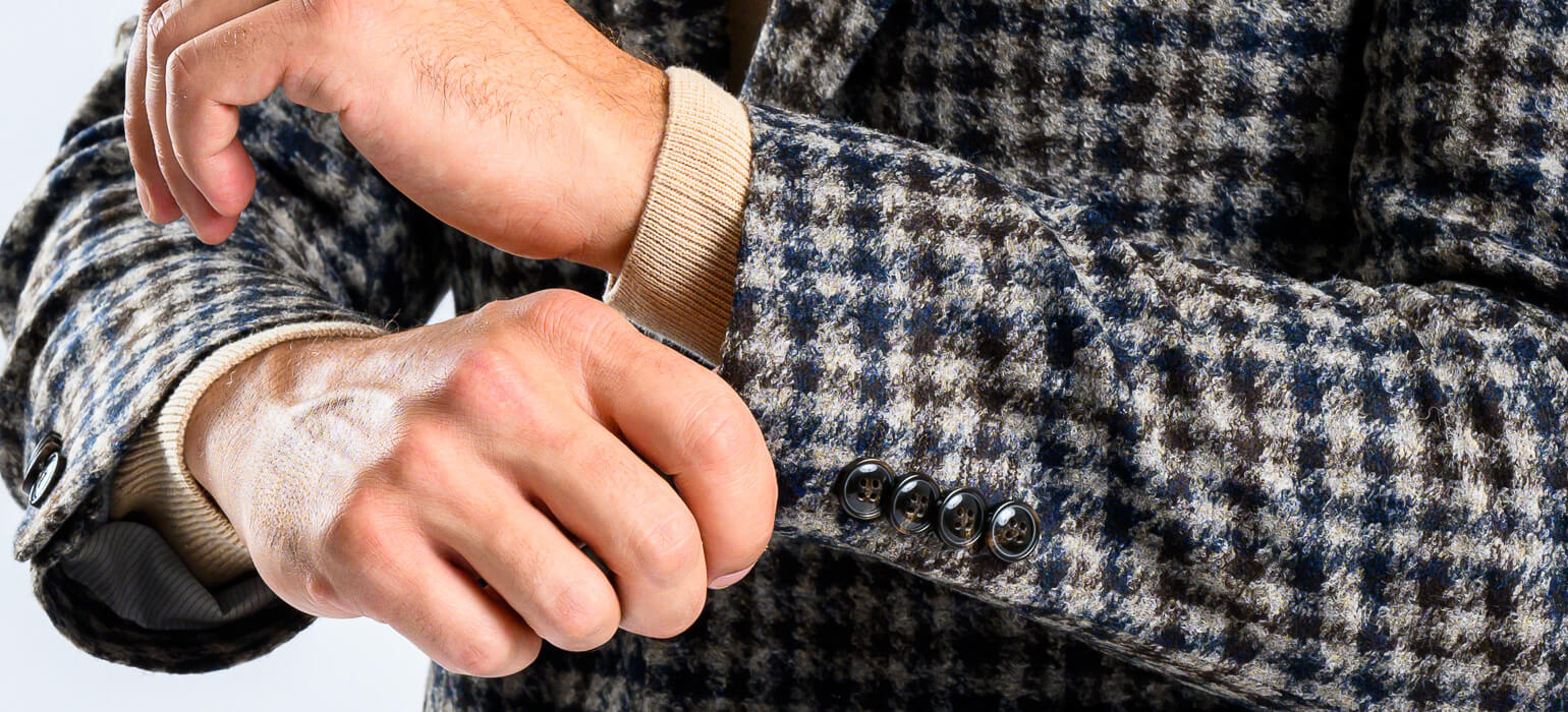 Brown jacket with a rooster print