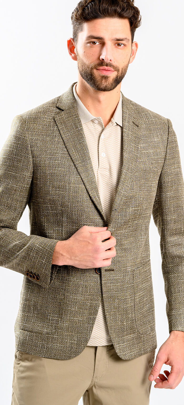 Brown structured jacket