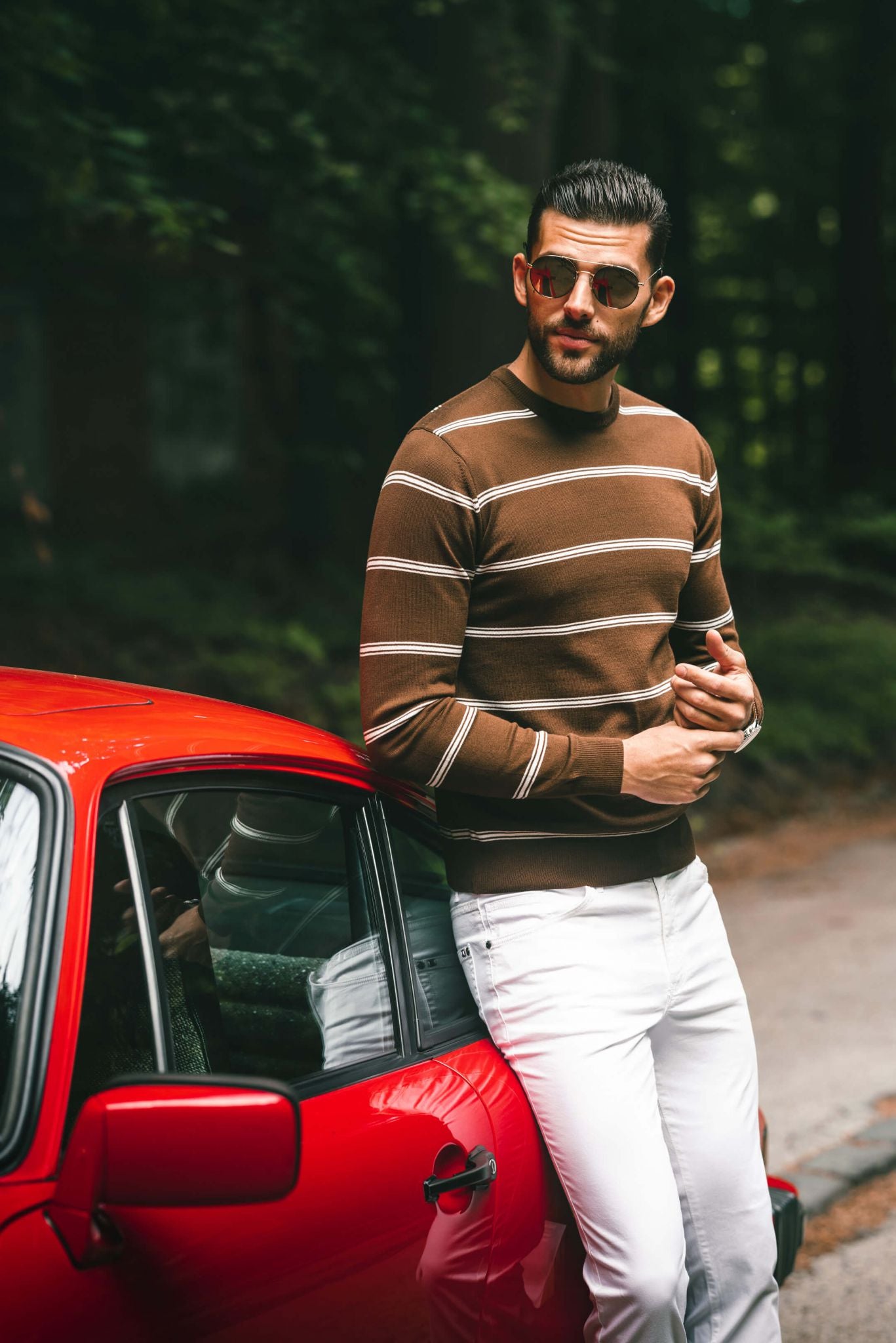 Brown cotton sweater