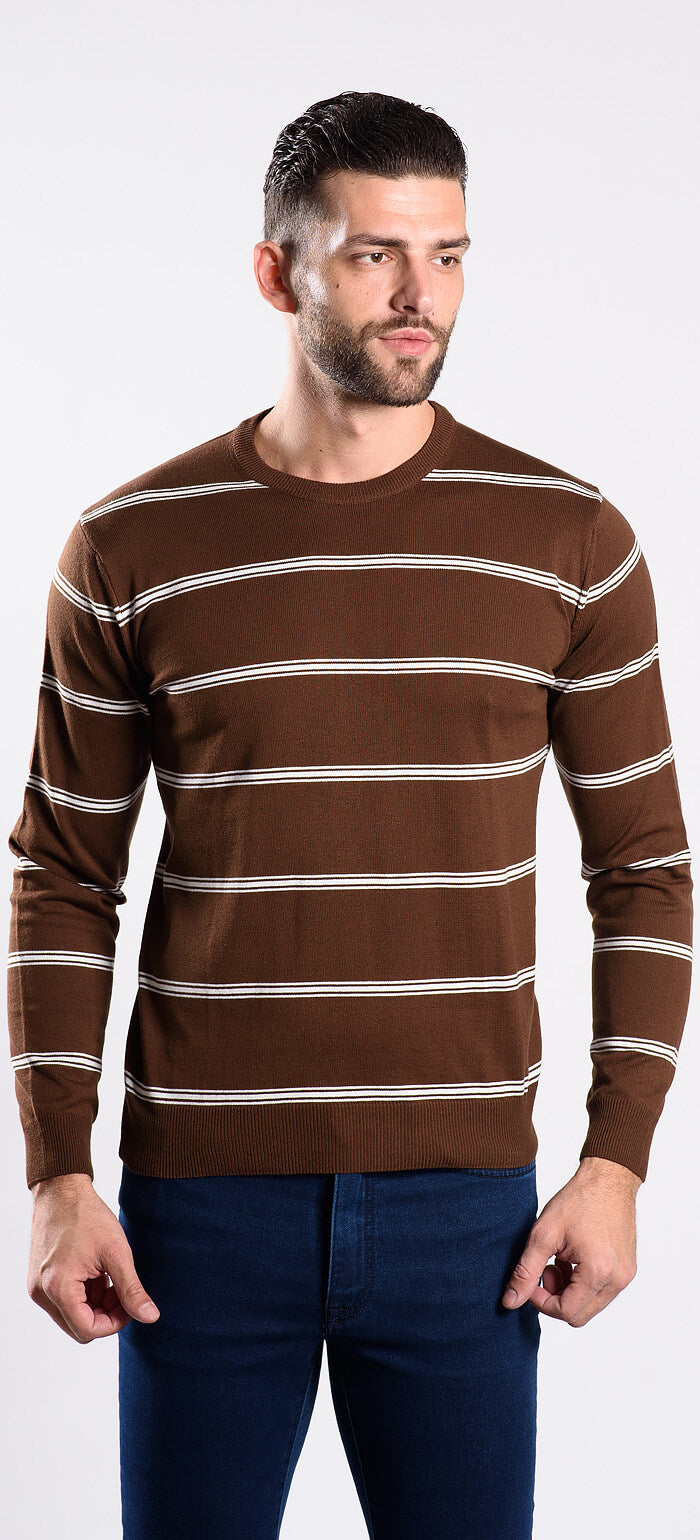 Brown cotton sweater