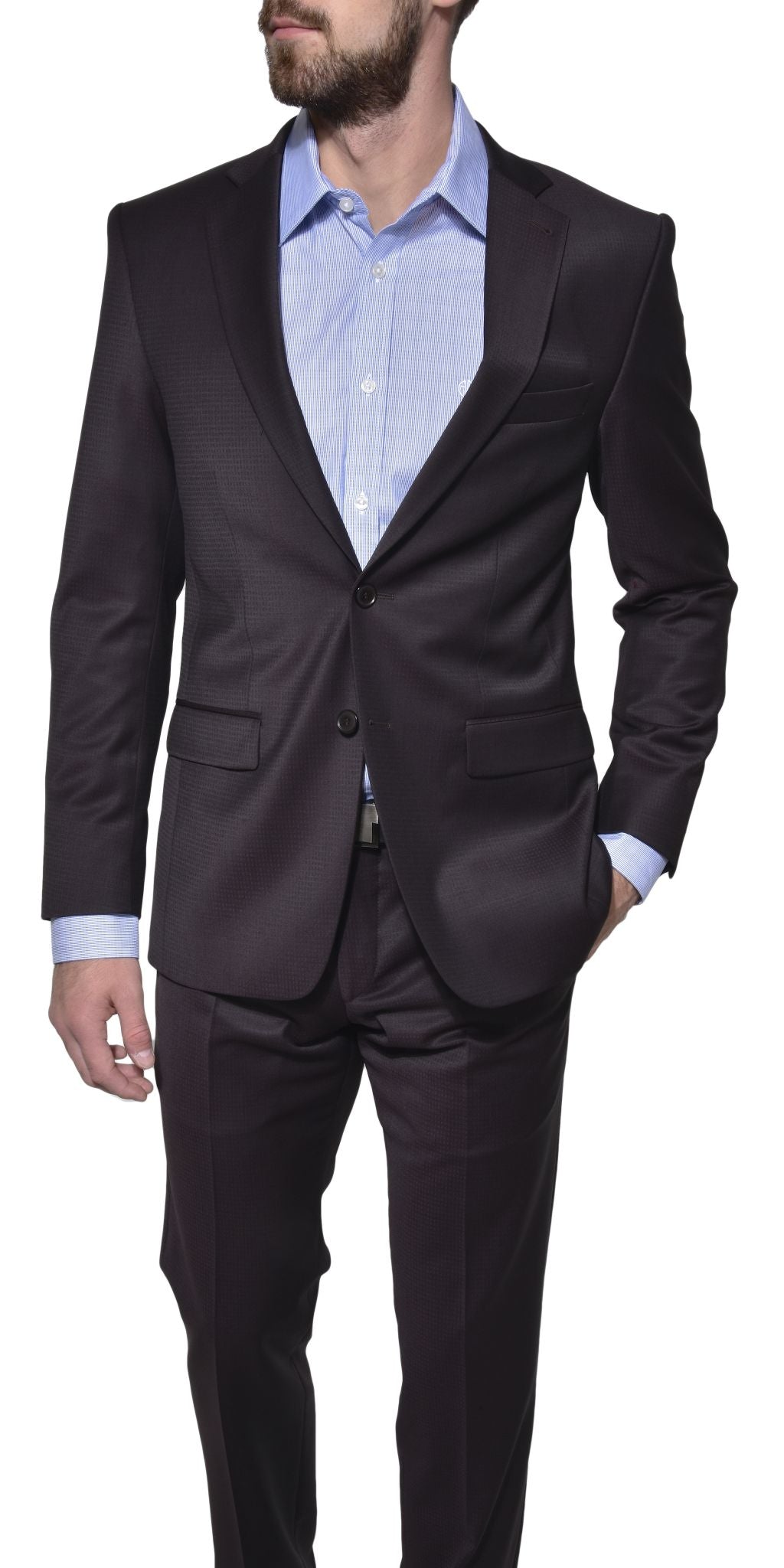 Brown Slim Fit Suit