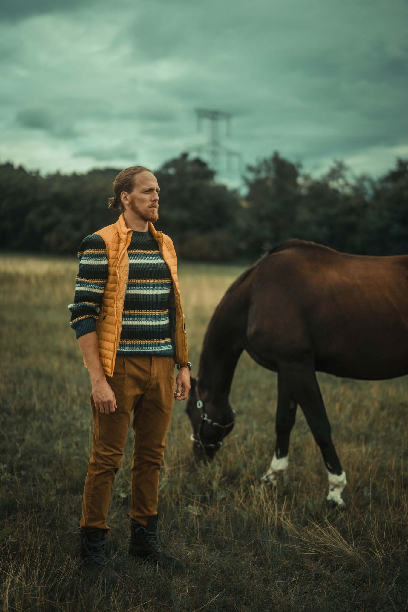 Mustard corduroy pants