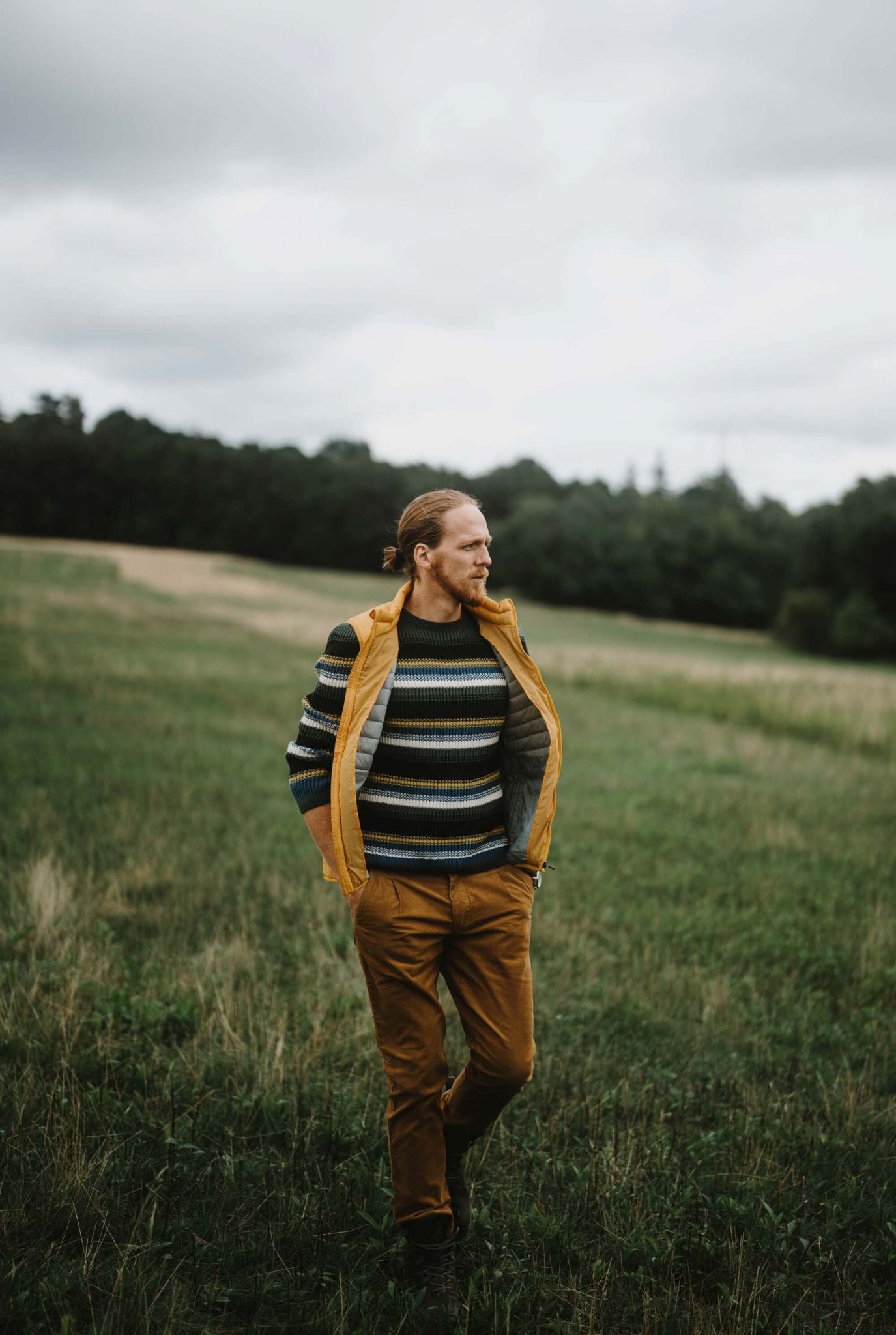 Mustard corduroy pants