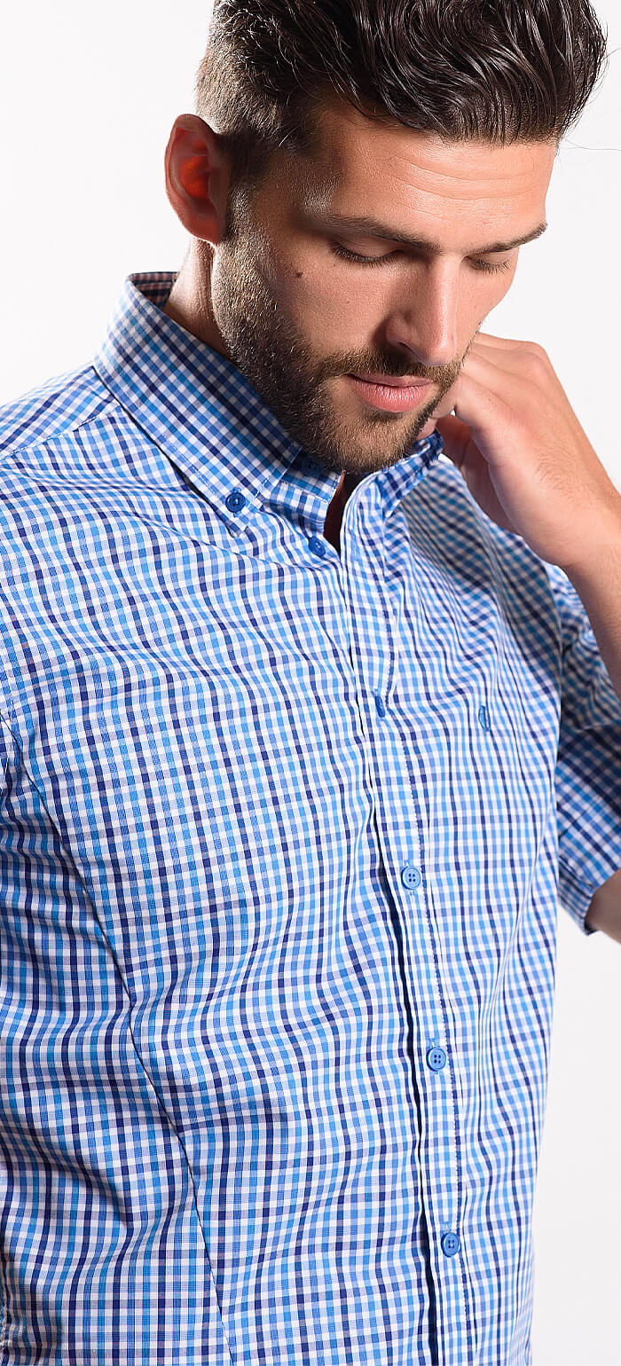 Checked Extra Slim Fit Short Sleeve Shirt