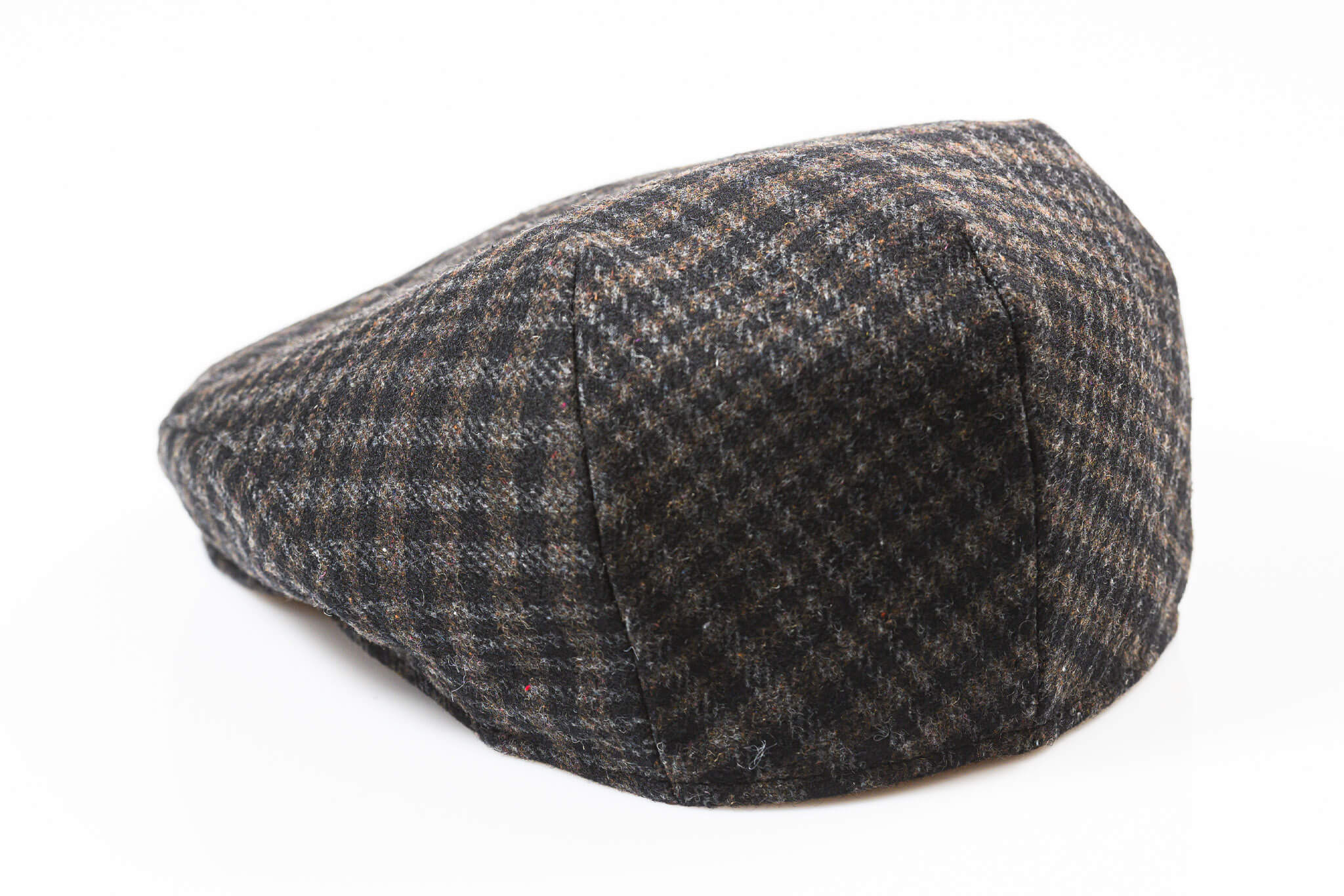 Checked wool hat