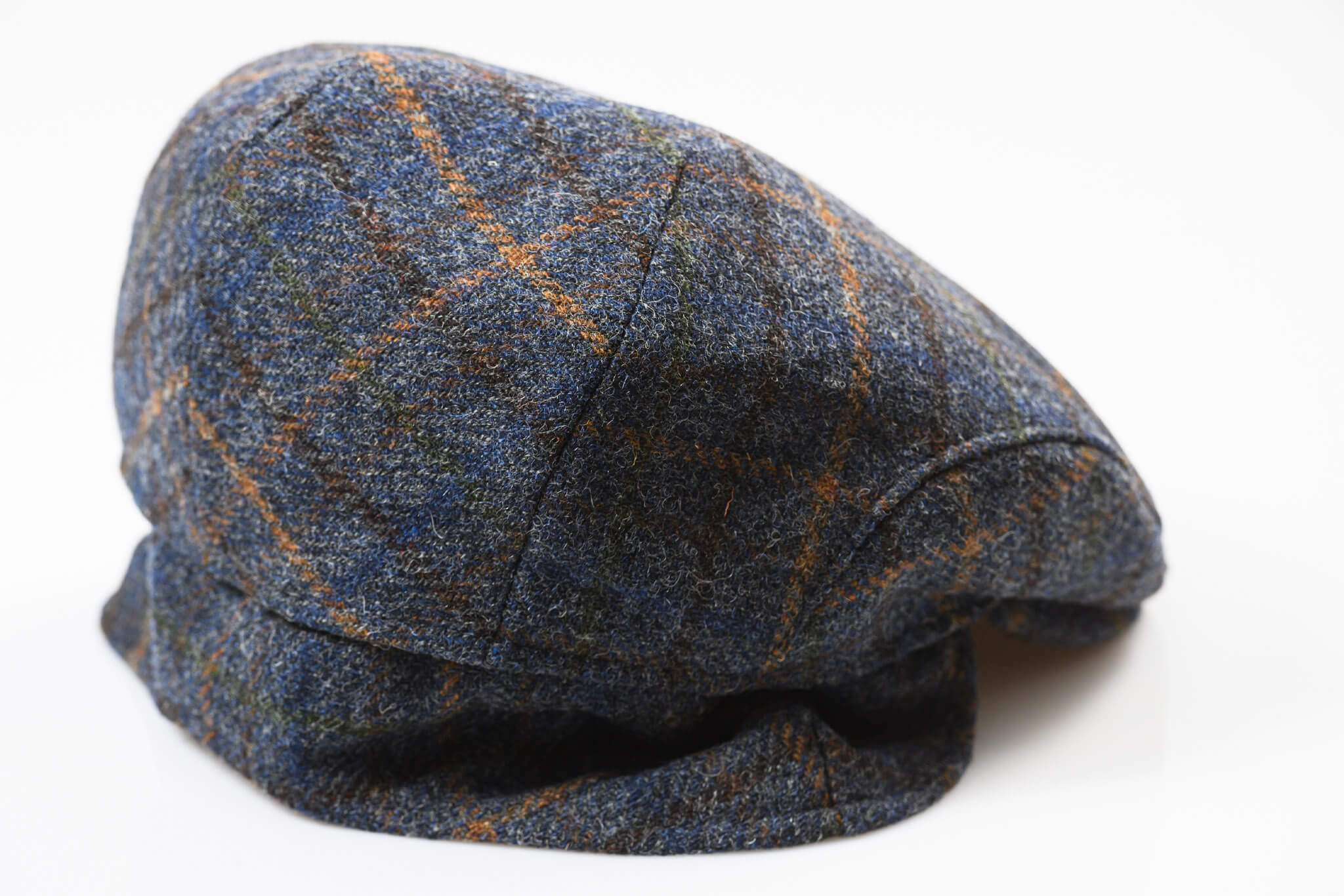 Checked wool hat