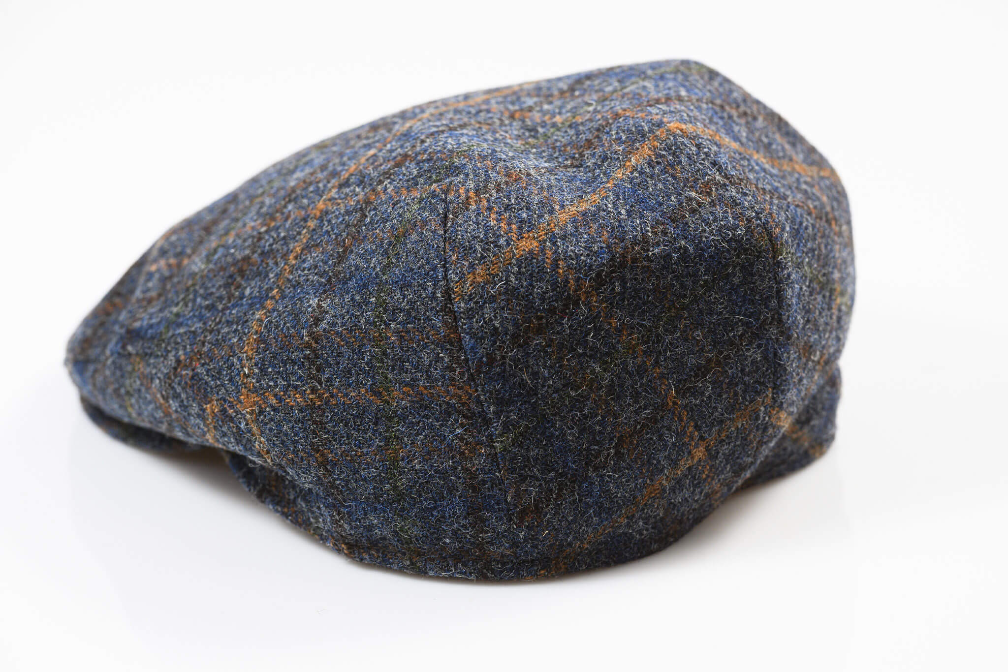 Checked wool hat