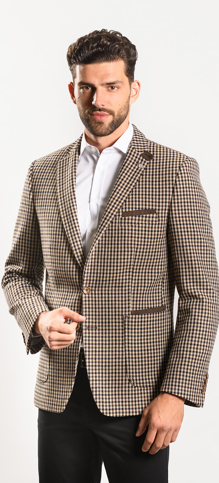 Checked autumn jacket