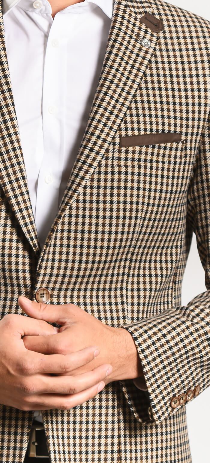 Checked autumn jacket