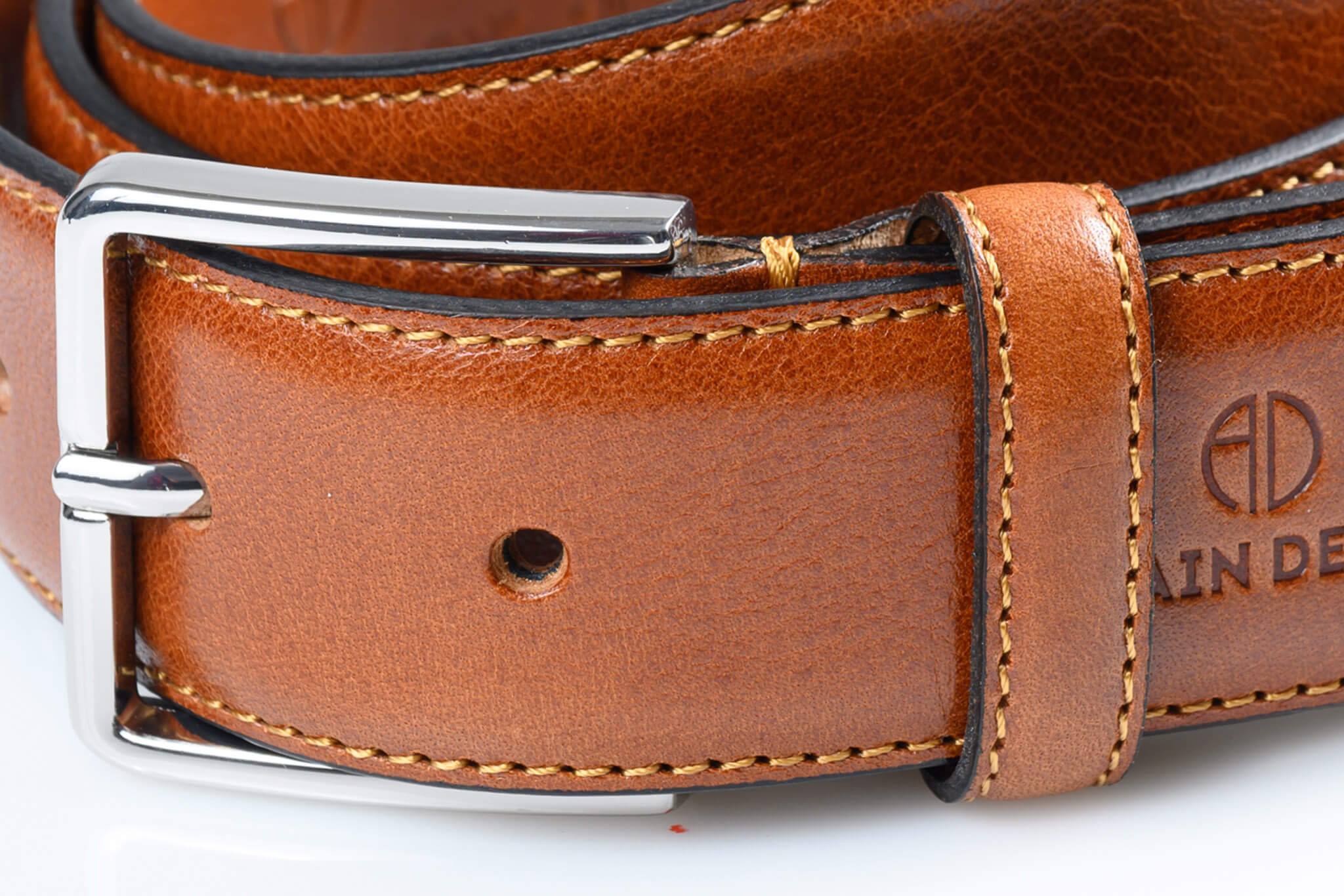 Leather belt