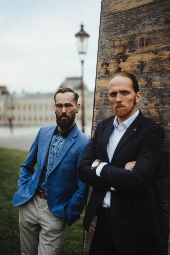 Royal blue blazer with linen XL size