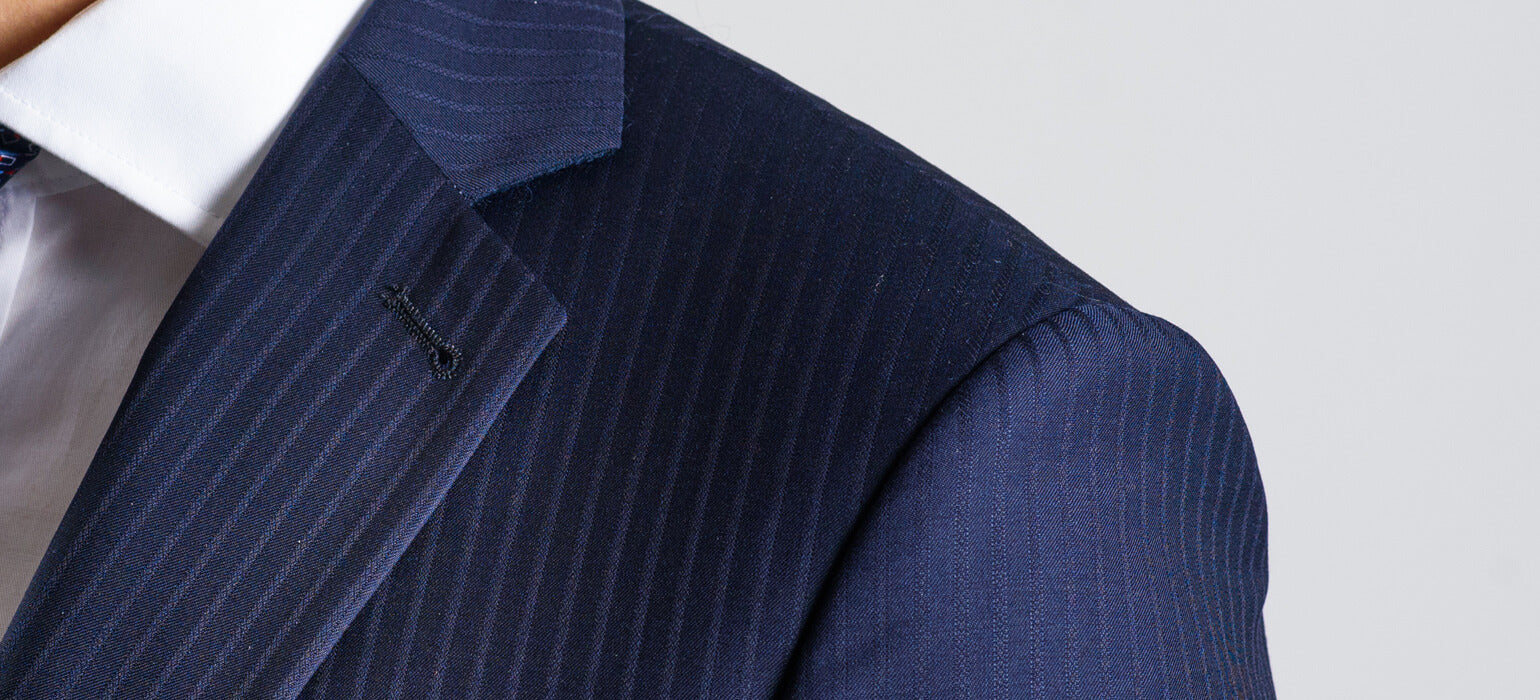 LIMITED EDITION Navy blue wool suit