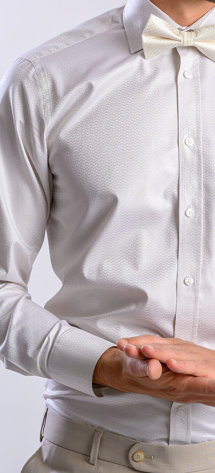 Buttery Extra Slim Fit Shirt with a Soft Wave Pattern