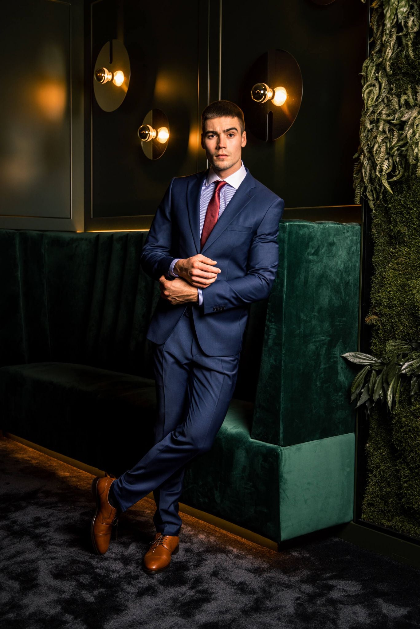 Blue Extra Slim Fit Business Shirt