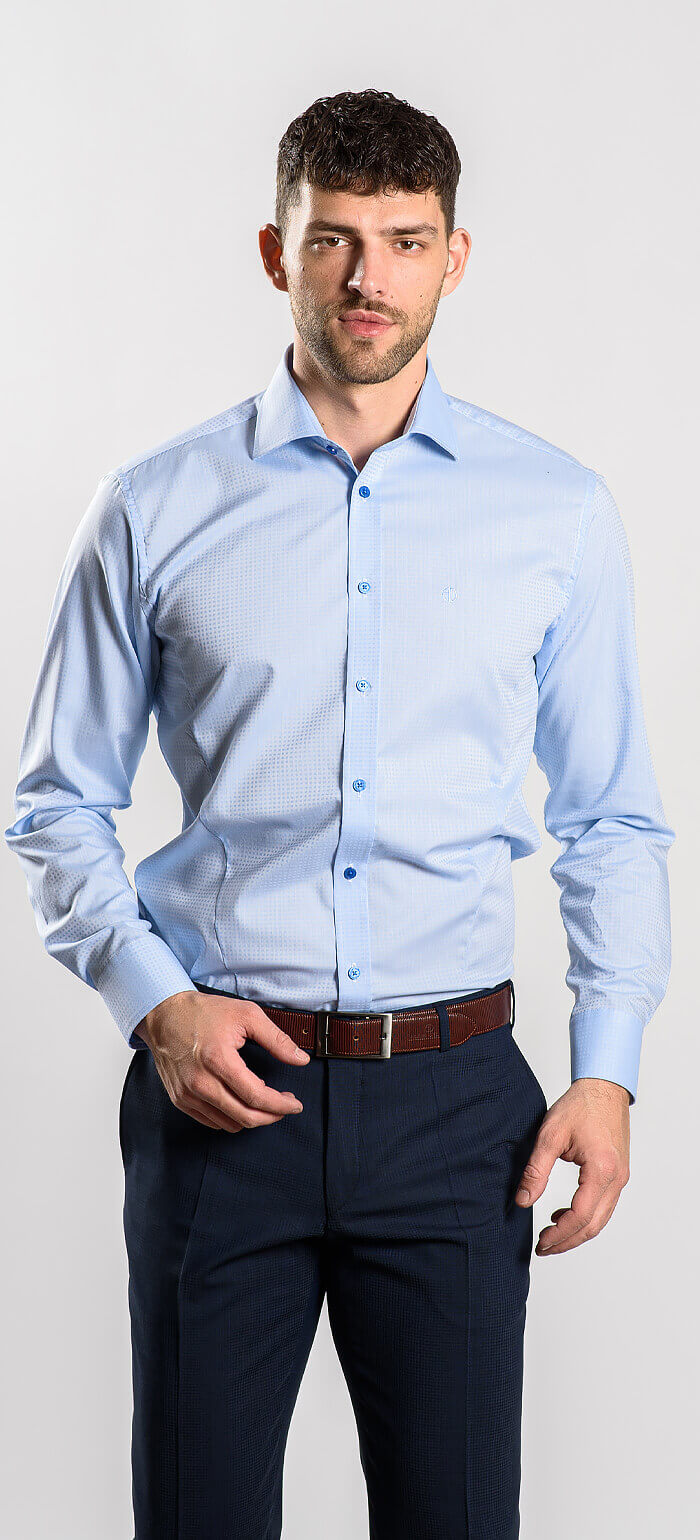 Blue Extra Slim Fit Business Shirt