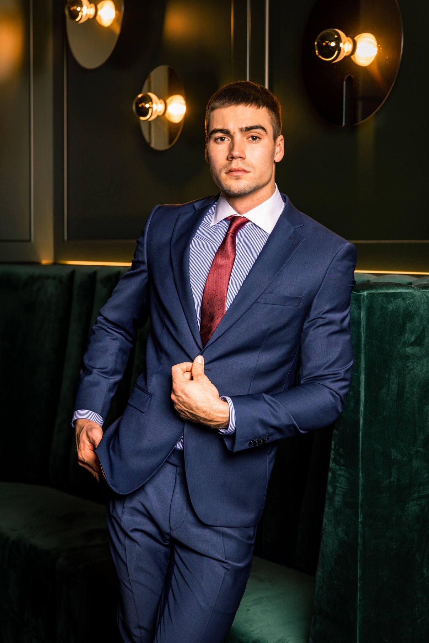 Blue Extra Slim Fit Business Shirt