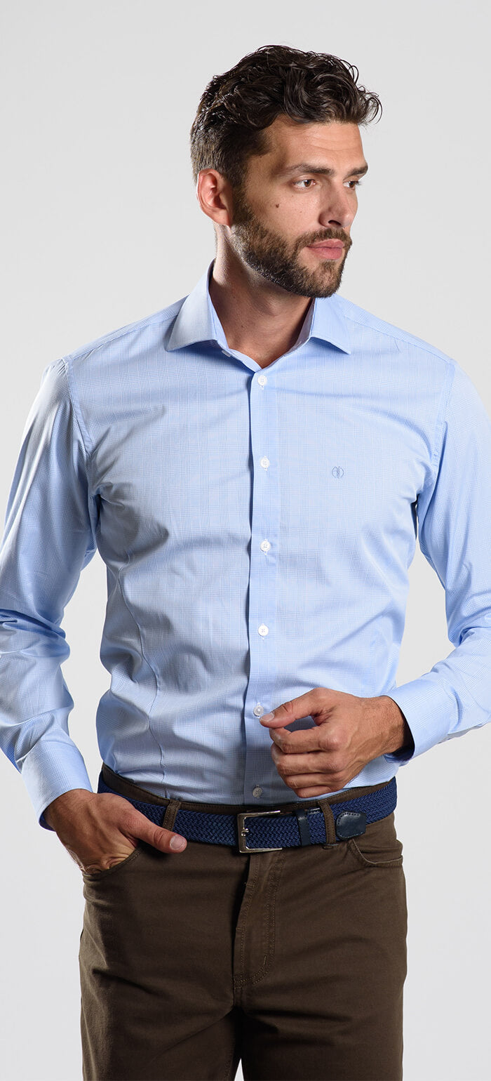 Blue Check Classic Fit Shirt