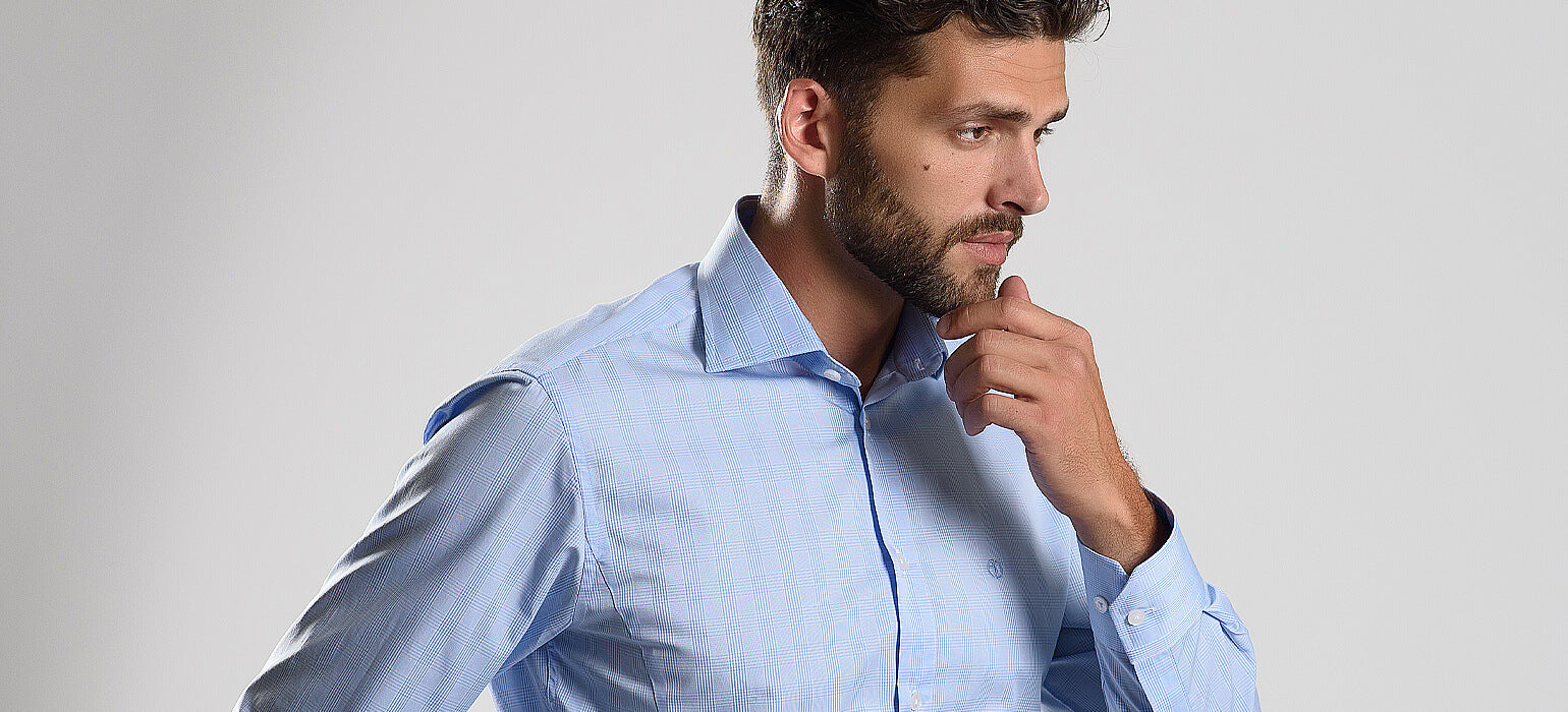 Blue Check Classic Fit Shirt