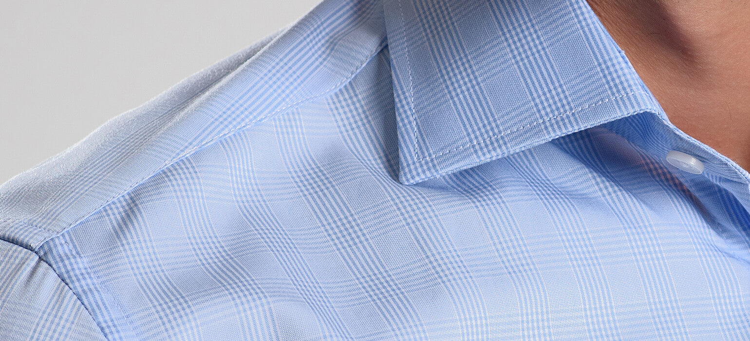 Blue Check Extra Slim Fit Shirt