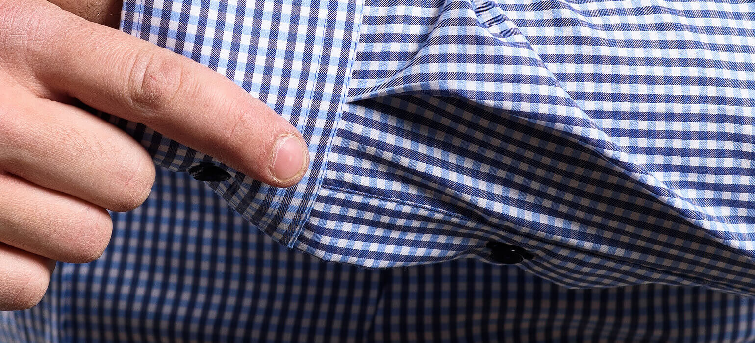 Blue checked Slim Fit shirt