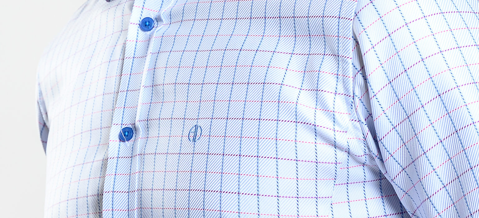 Blue checked Slim Fit shirt