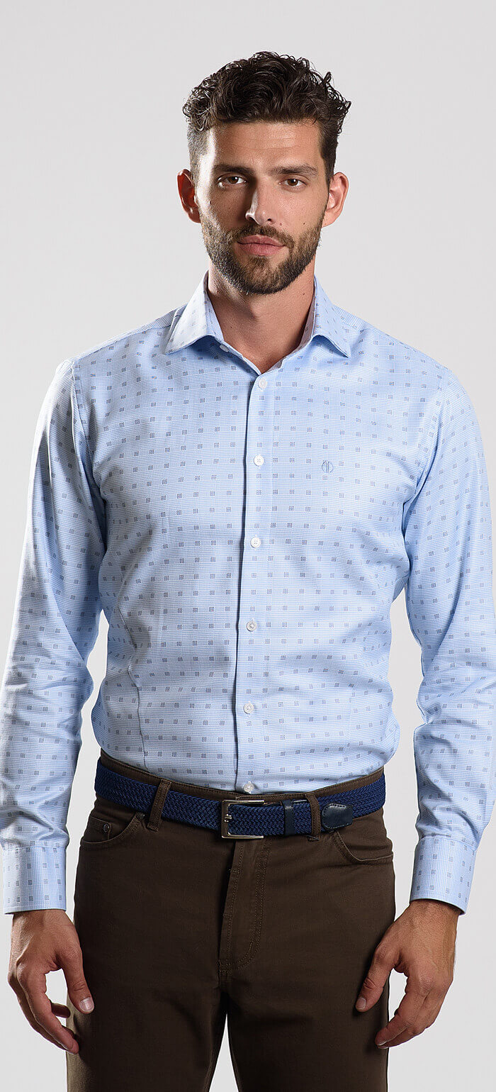 Blue Slim Fit Shirt