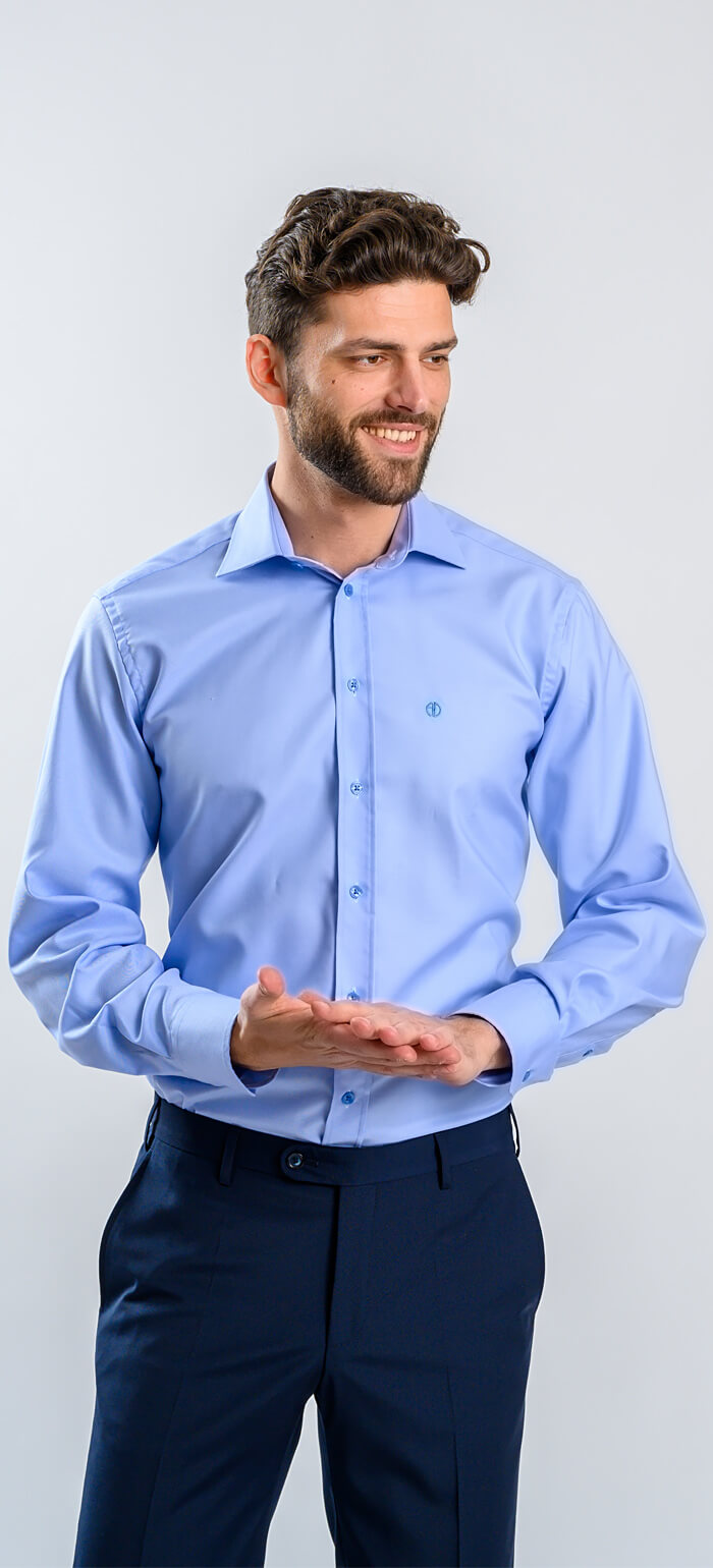 Blue Slim Fit Shirt