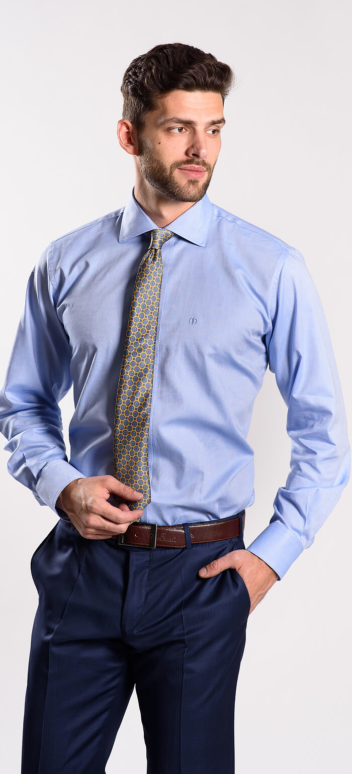 Blue Slim Fit Shirt