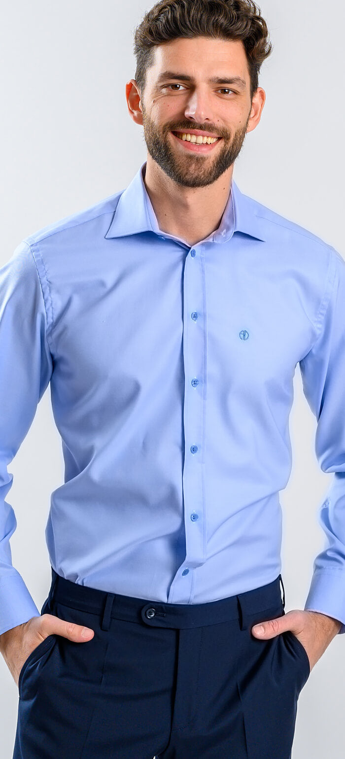 Blue Slim Fit Shirt