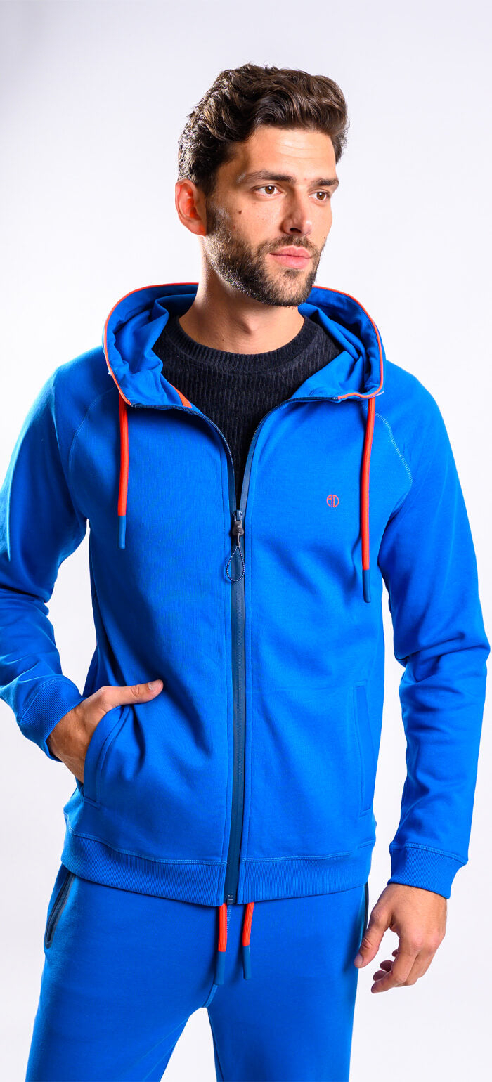 Blue sports sweatshirt