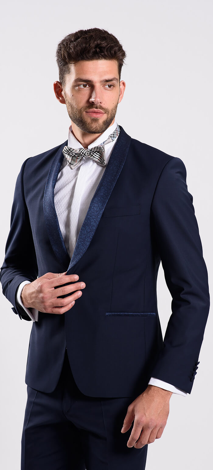 Blue wedding suit jacket