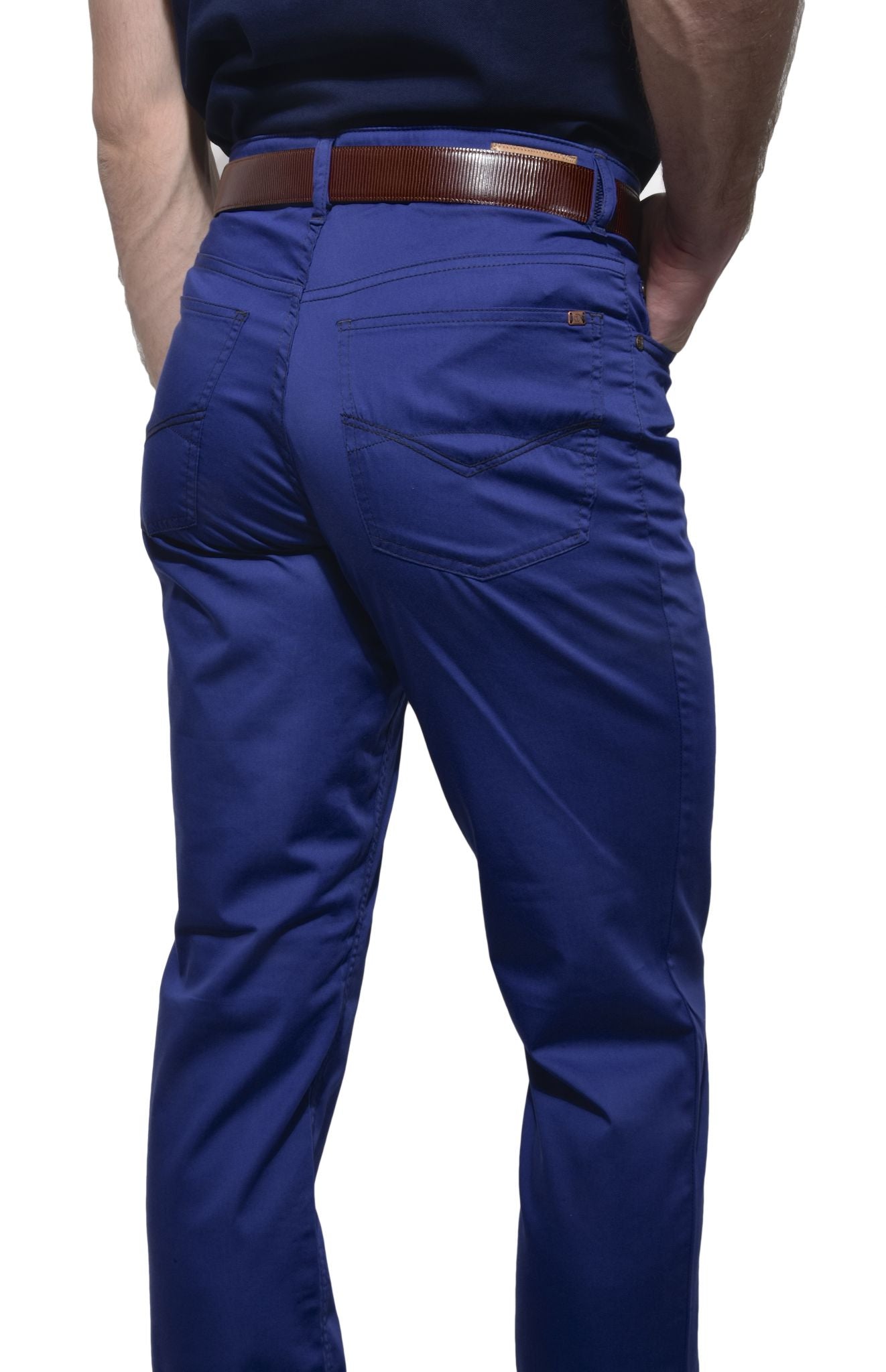 Blue casual pants