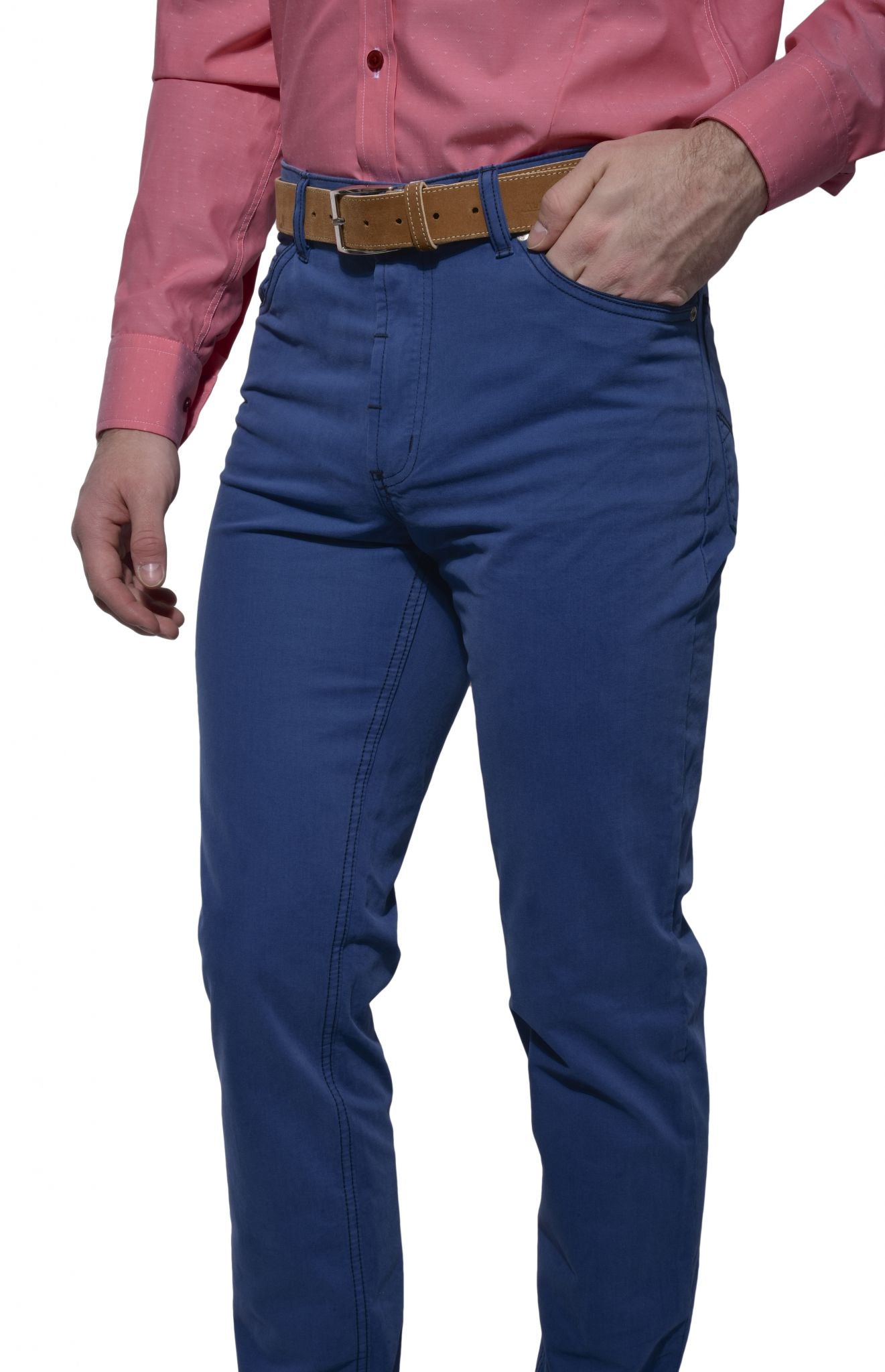 Blue casual pants