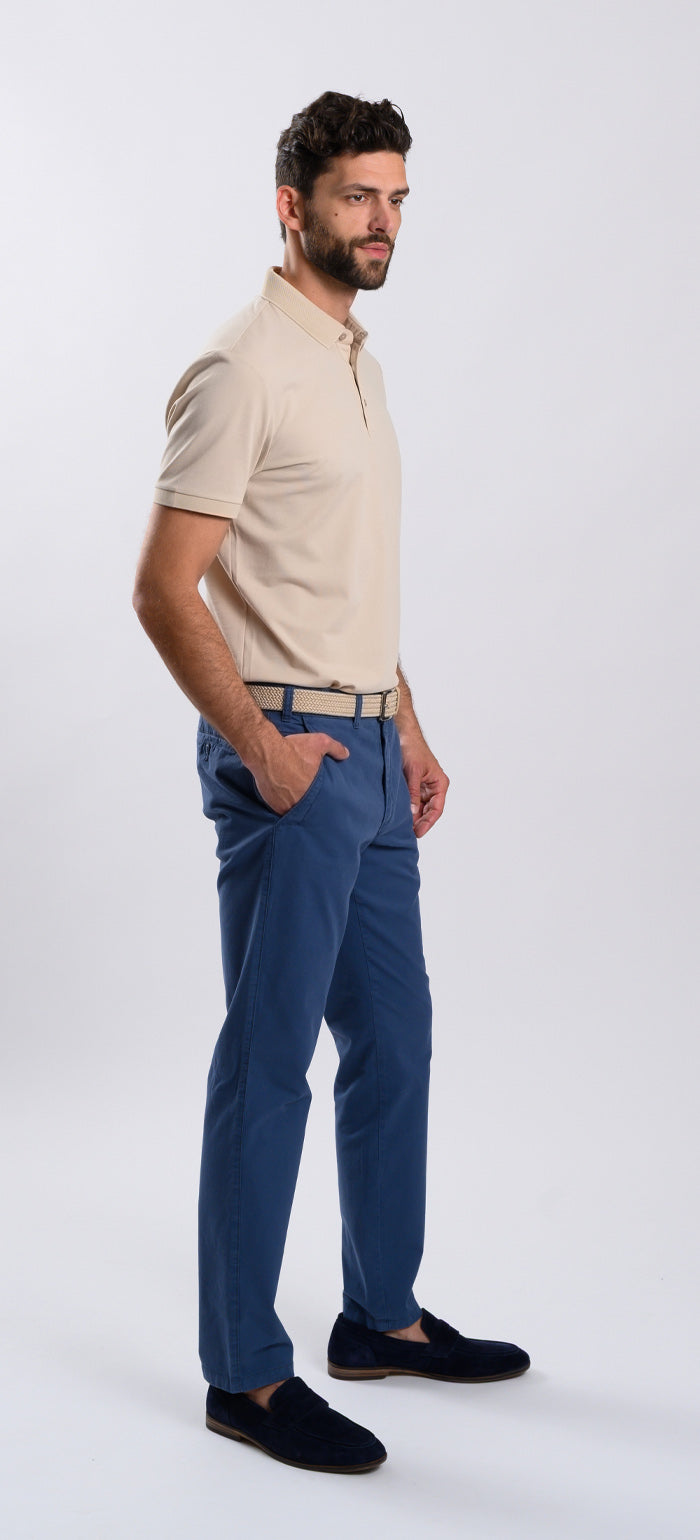 Blue casual pants
