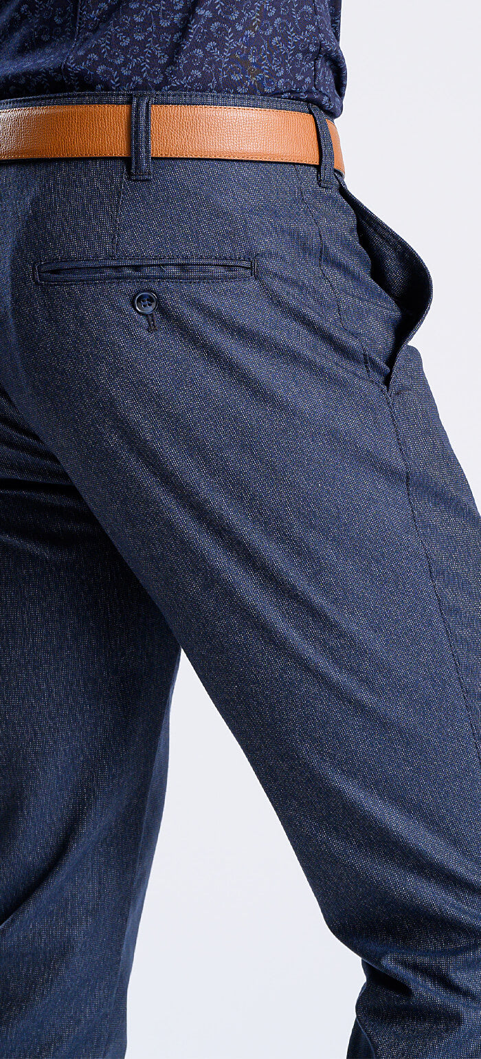 Blue-gray leisure pants