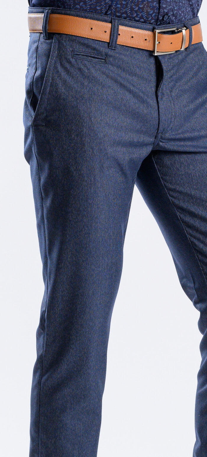 Blue-gray leisure pants