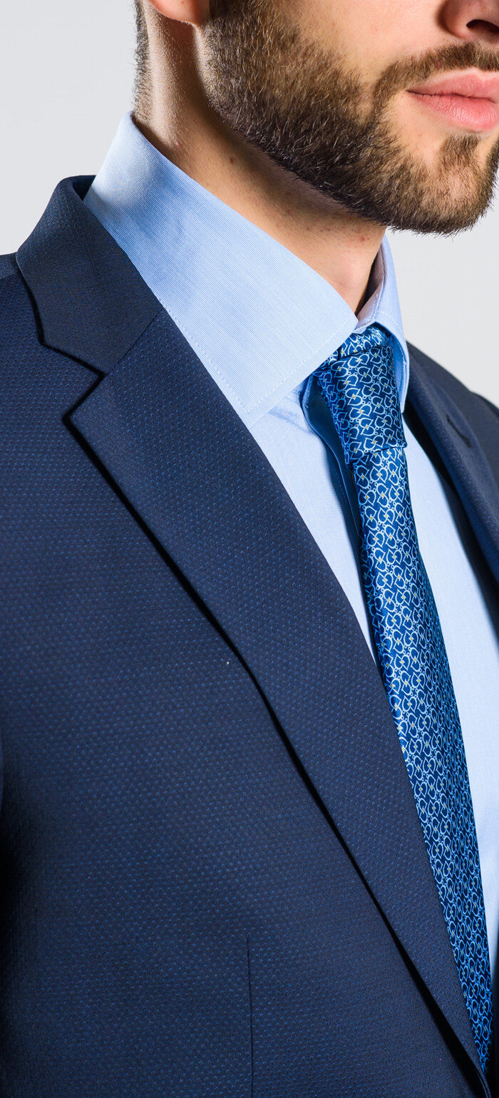 Blue Slim Fit Suit XL