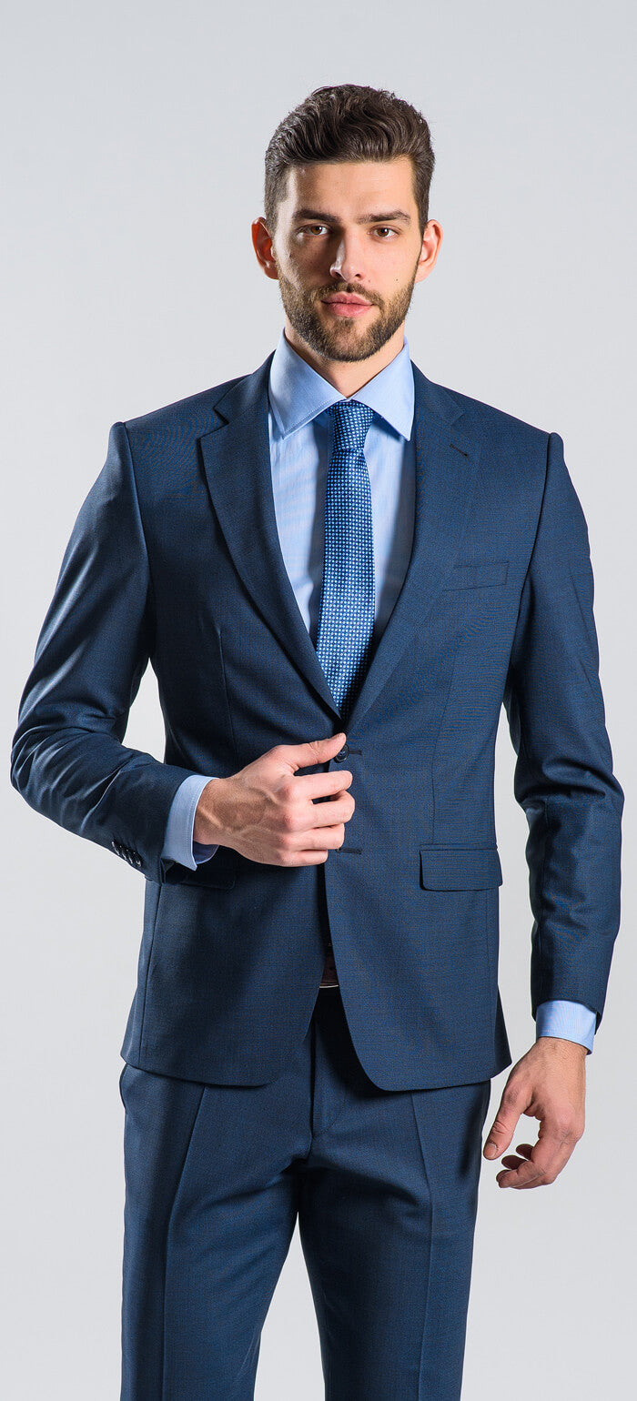 Blue Slim Fit Suit - XL