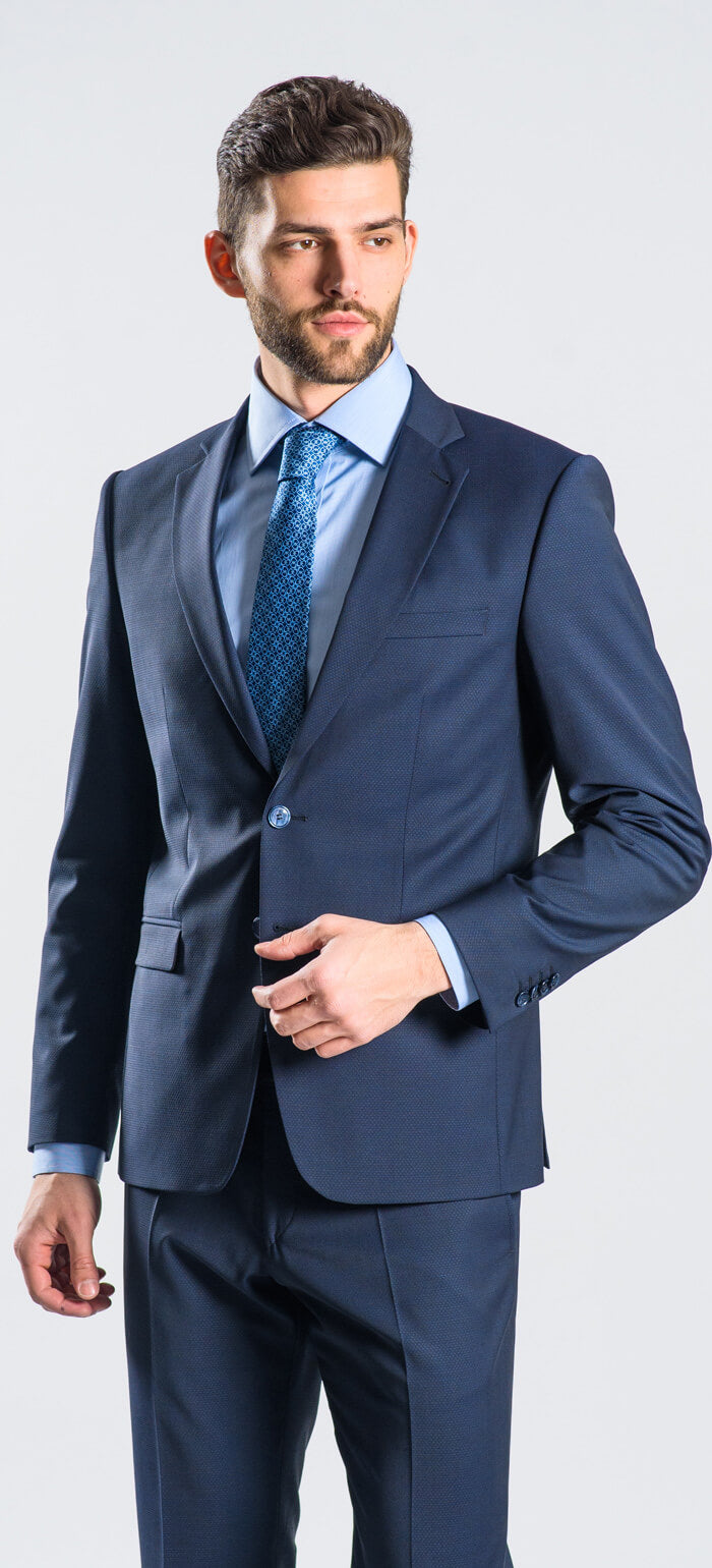 Blue Slim Fit Suit XL