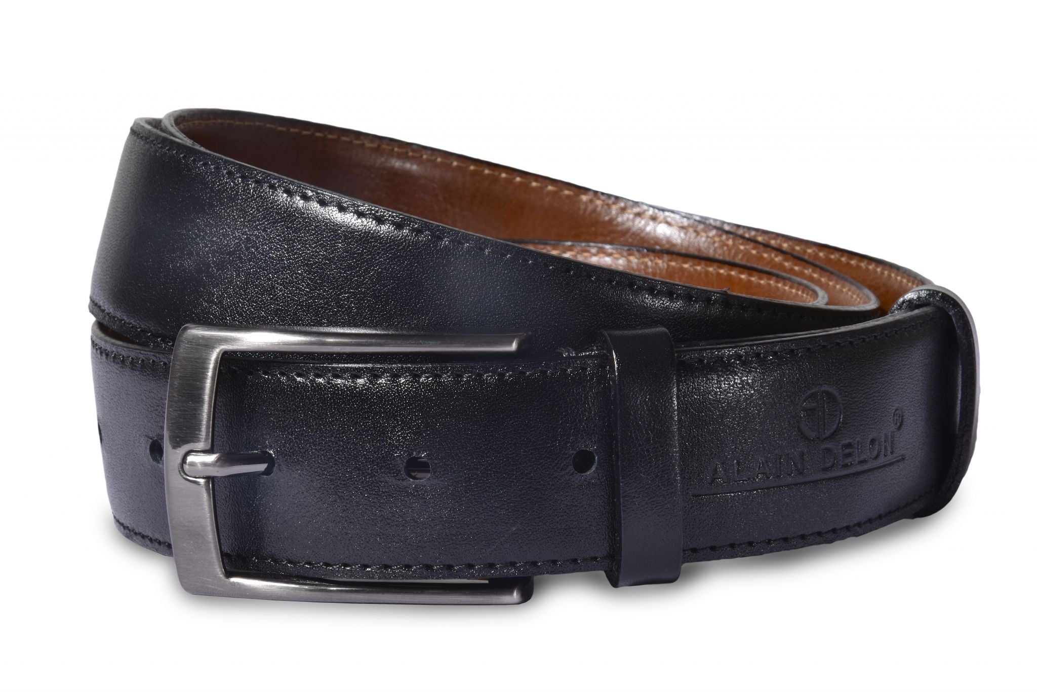 Reversible leather belt