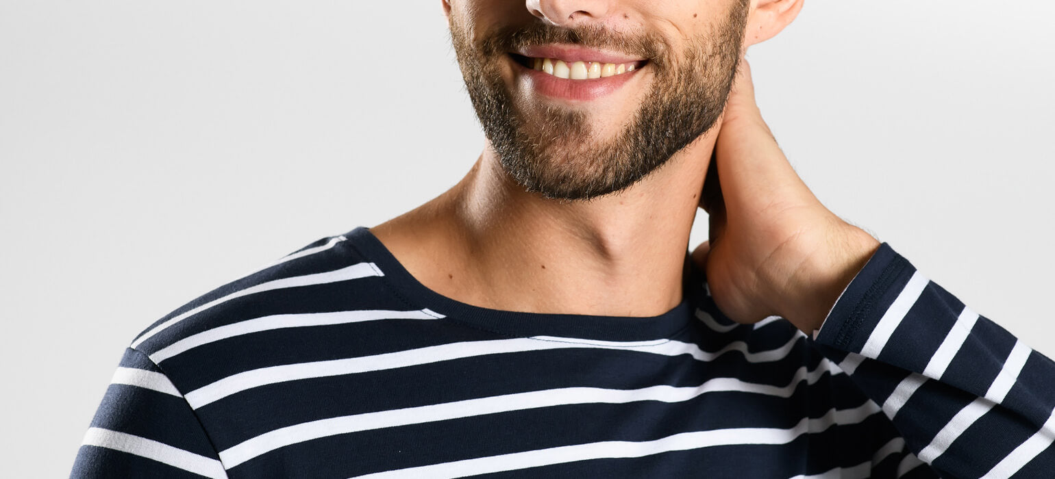 Striped long-sleeved T-shirt