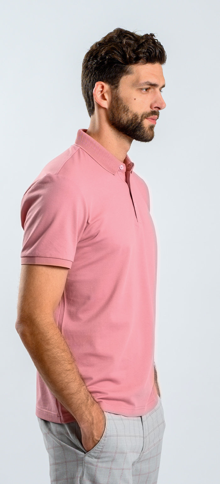 Pink polo shirt