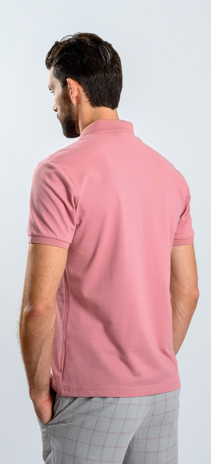 Pink polo shirt