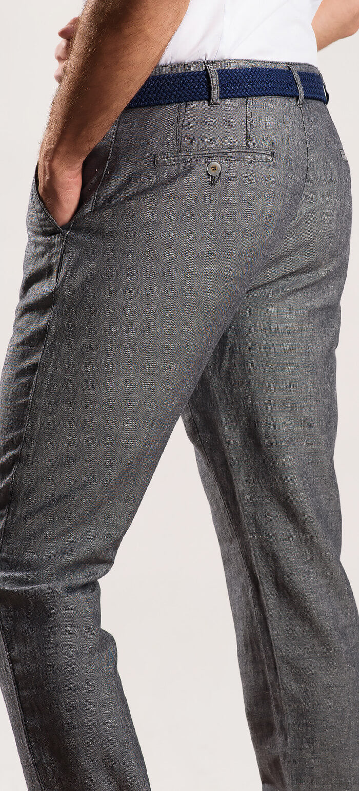 Grey linen trousers