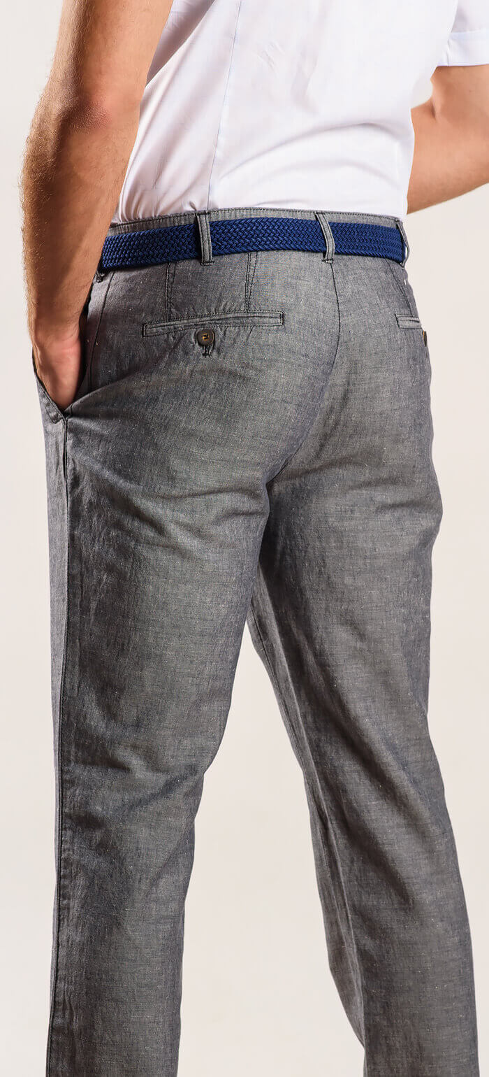 Grey linen trousers
